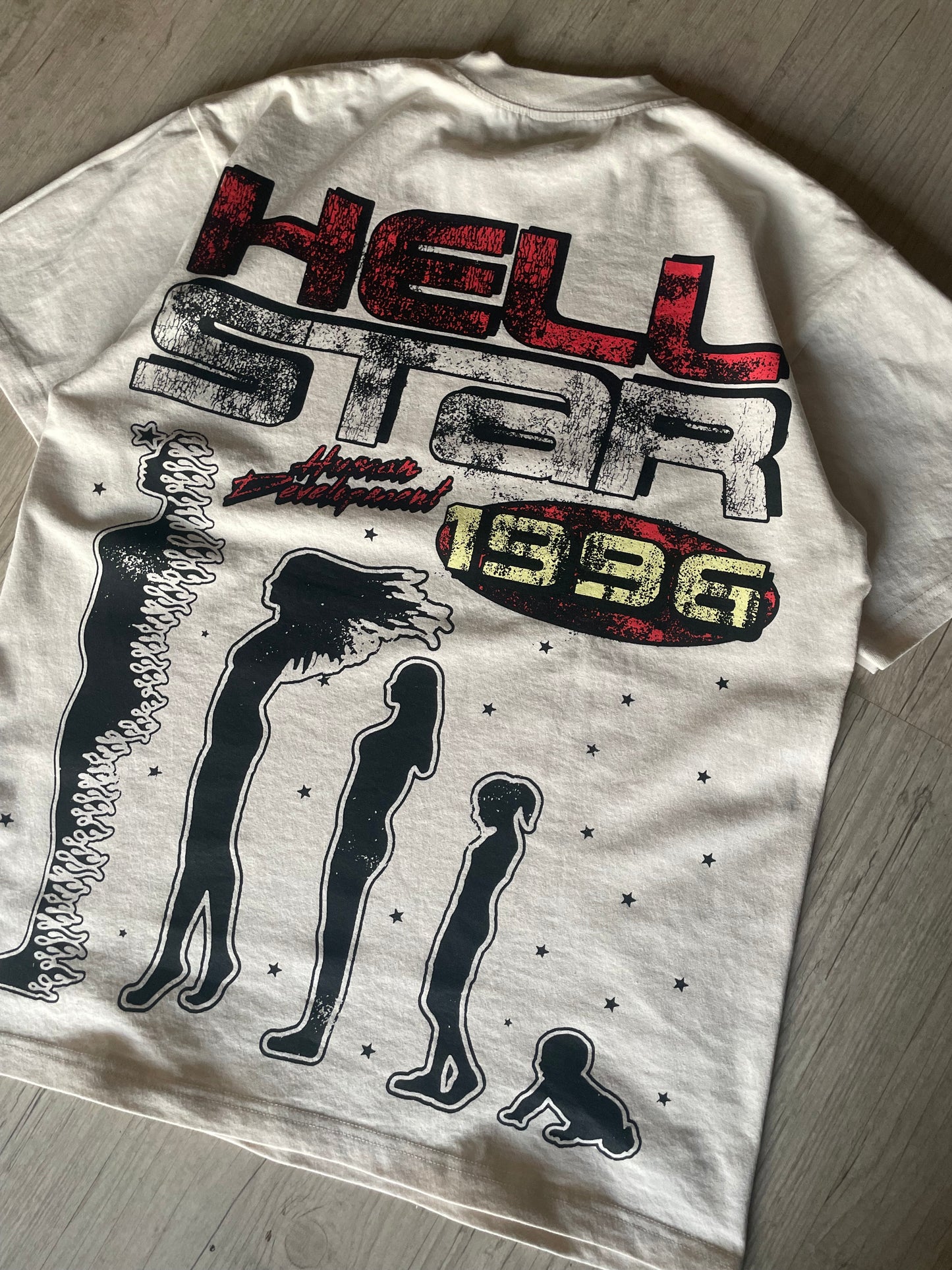 Hellstar Human Development Cream T-shirt