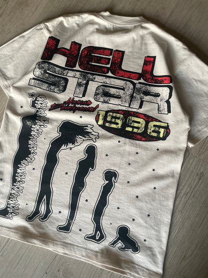 Hellstar Human Development Cream T-shirt