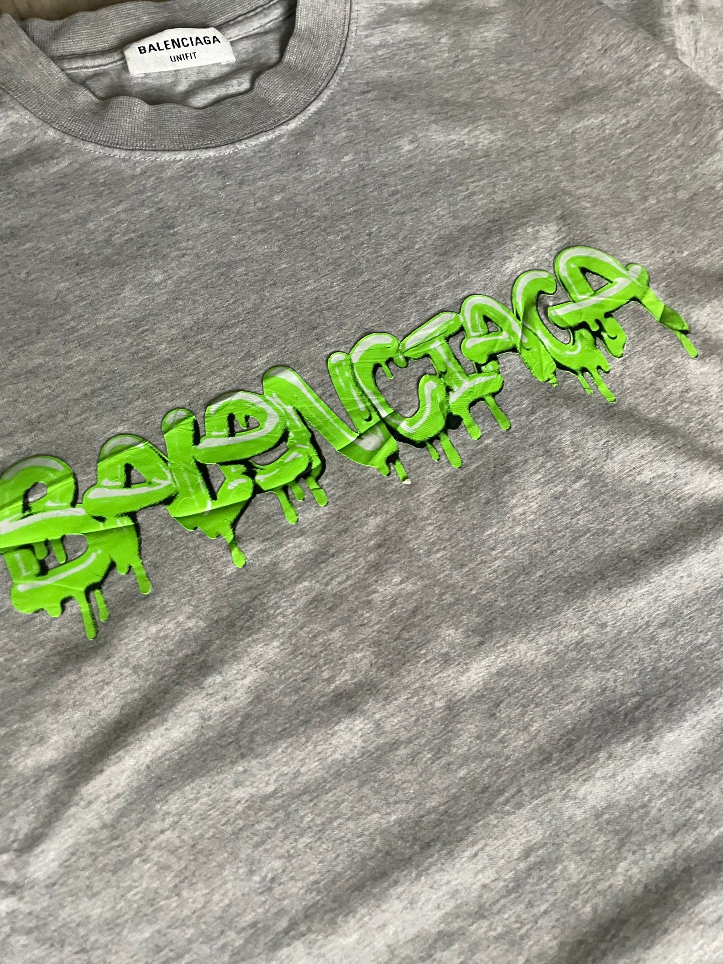 Balenciaga Slime Green Logo T-shirt