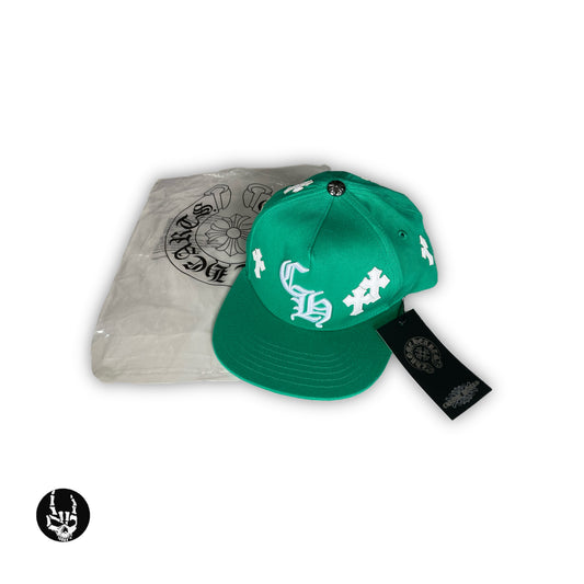 Chrome Hearts Green Crosses Cap