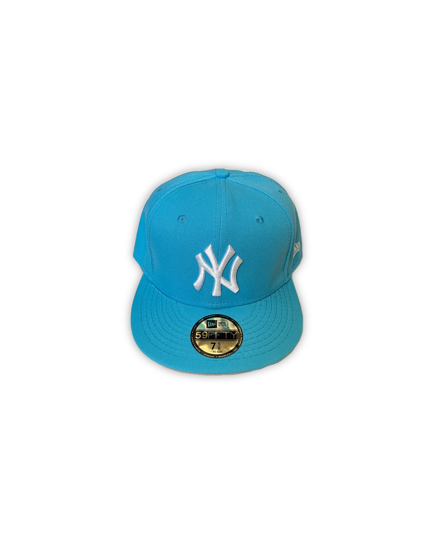 NY Yankees Turquoise Fitted Cap