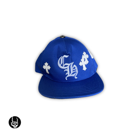 Chrome Hearts Blue Crosses Cap