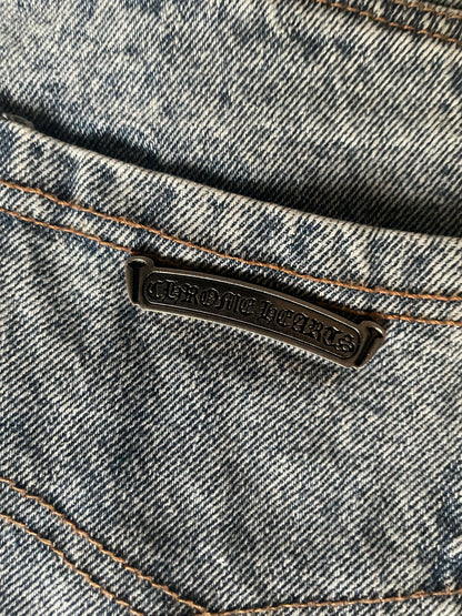 Chrome Hearts Cross Patch Blue Jeans