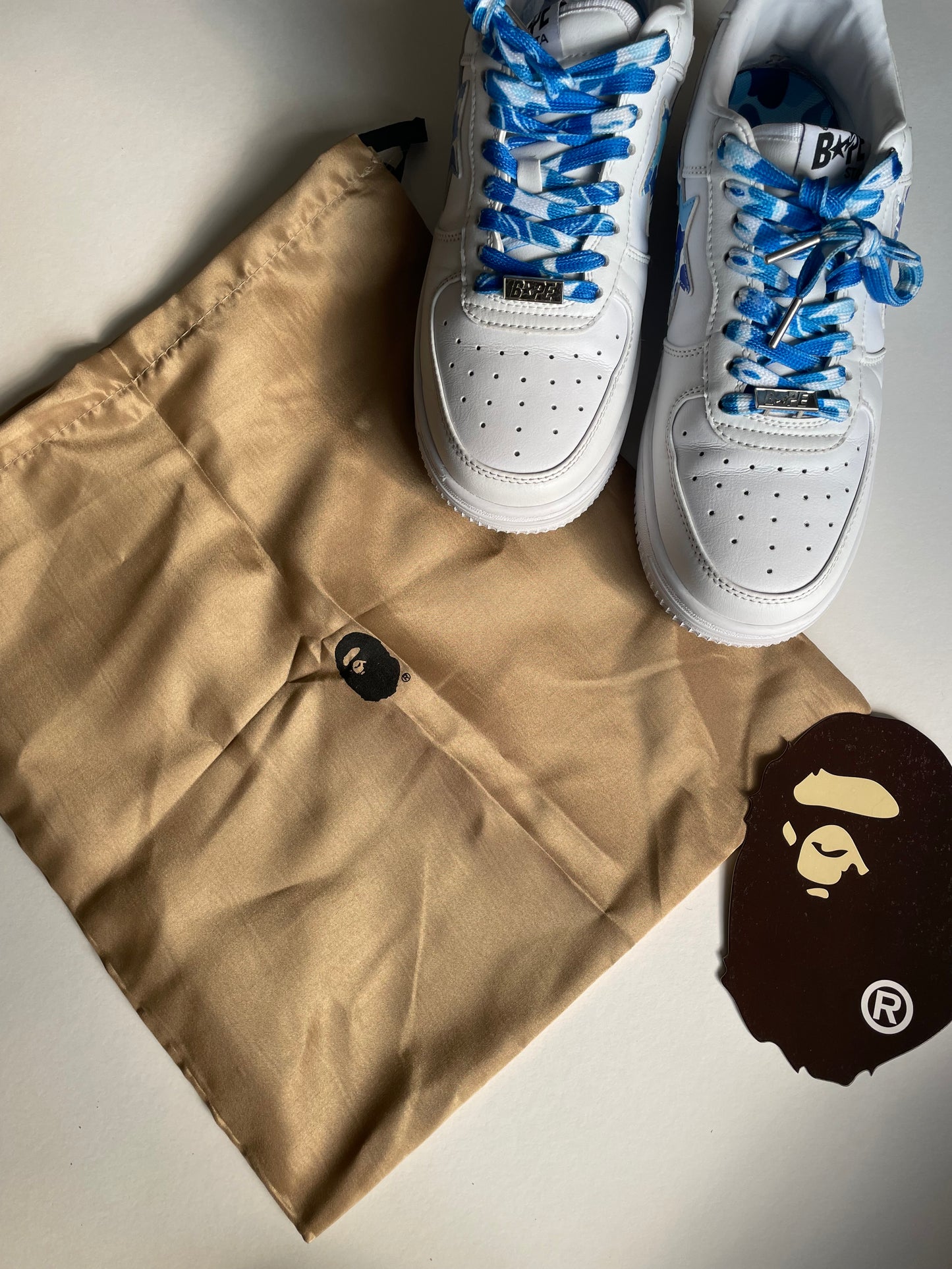 A Bathing Ape Bapesta White/Blue