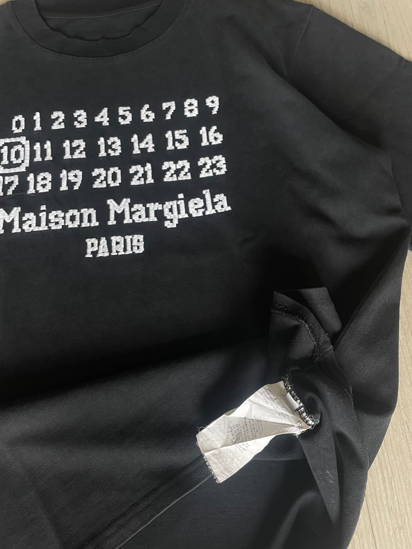 Maison Margiela Embroidered  Numbers T-shirts
