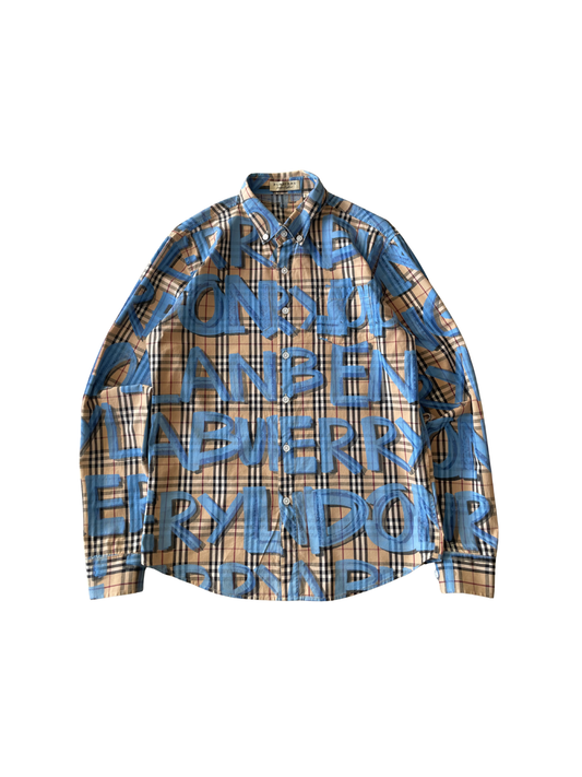 Burberry Jameson Graffiti Print Shirt
