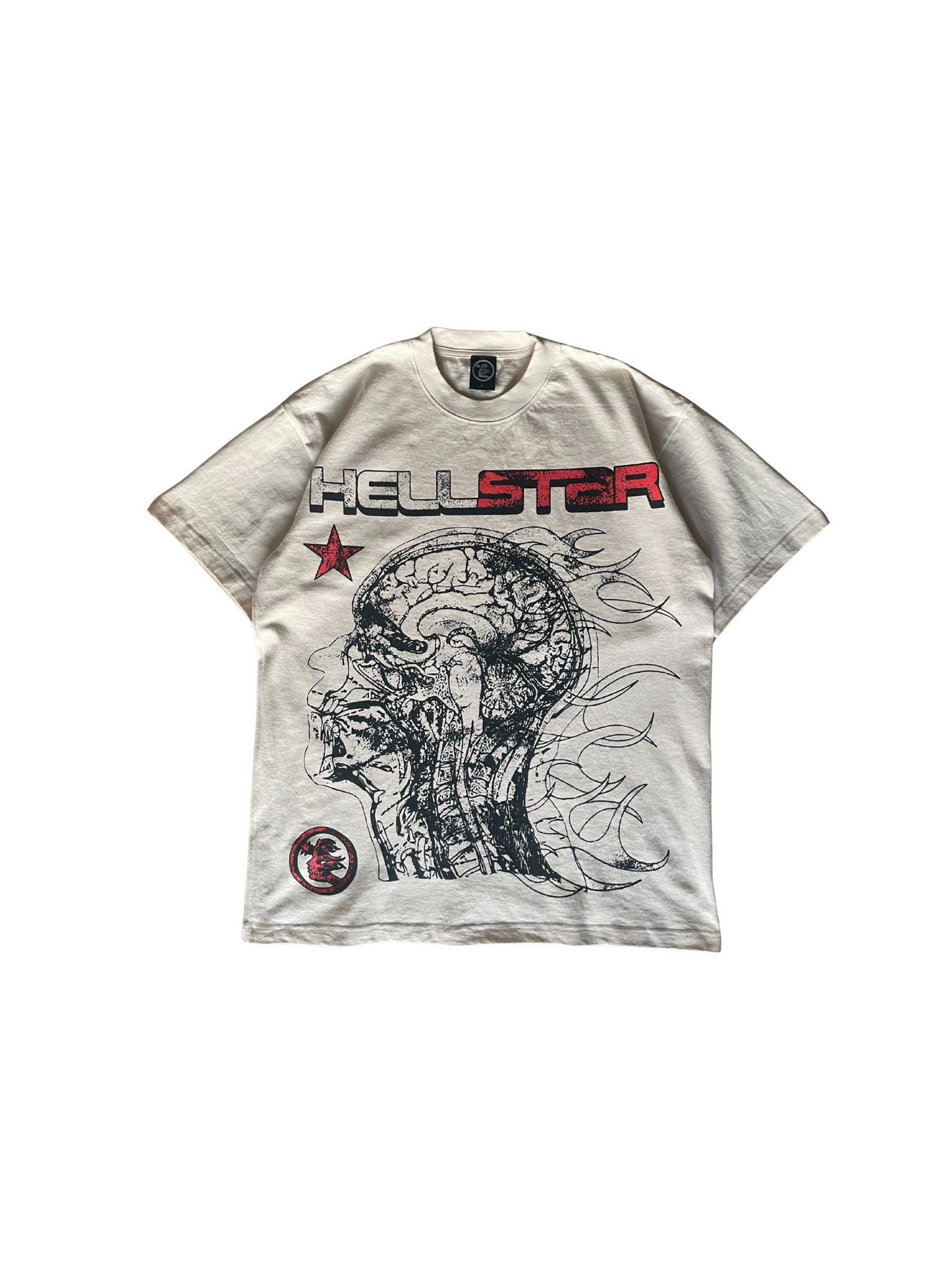 Hellstar Human Development Cream T-shirt