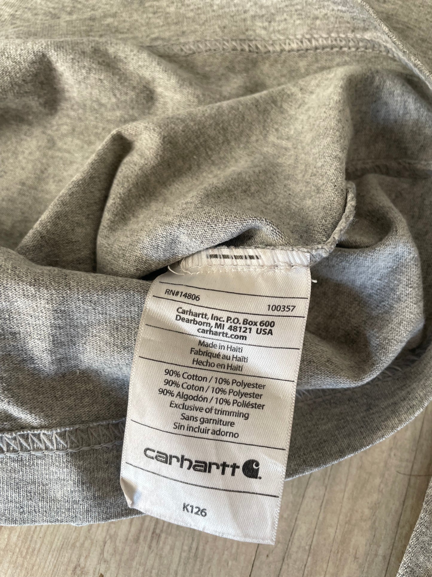 Carhartt Grey Carpenter Longsleeve