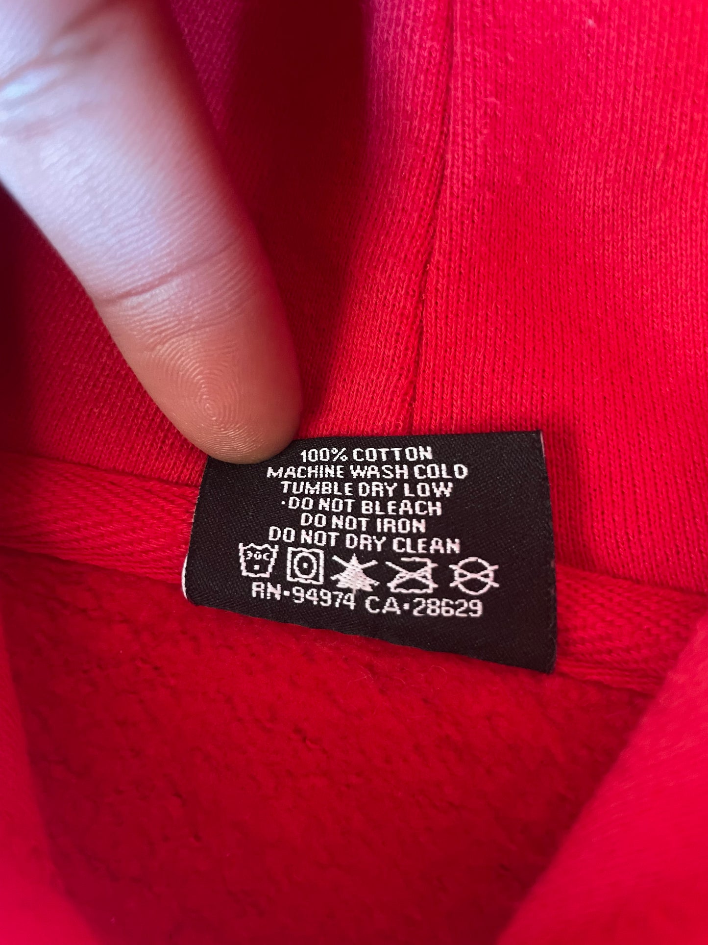 Stüssy Signature Logo Red Hoodie