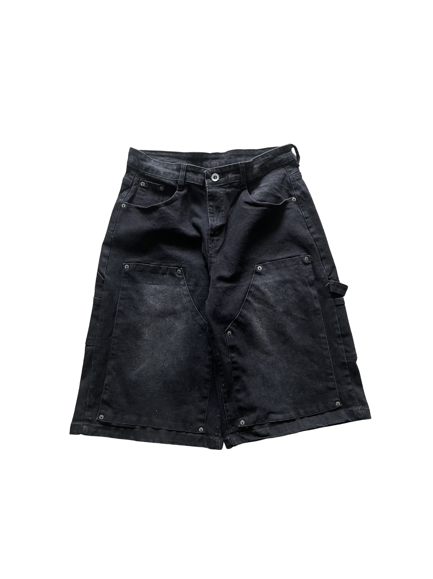 Handmade Double-Knee Denim Shorts