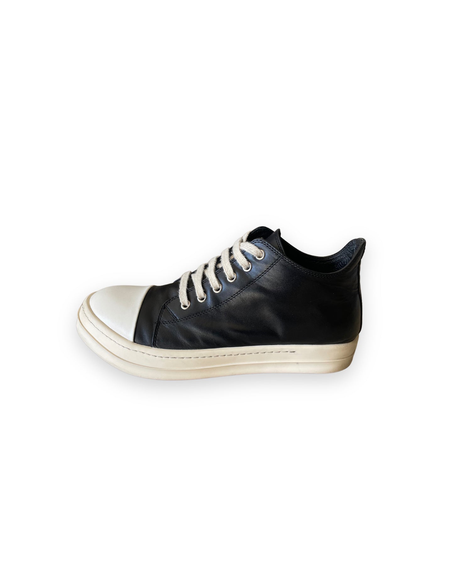 Rick Owens Ramone Low Black Leather