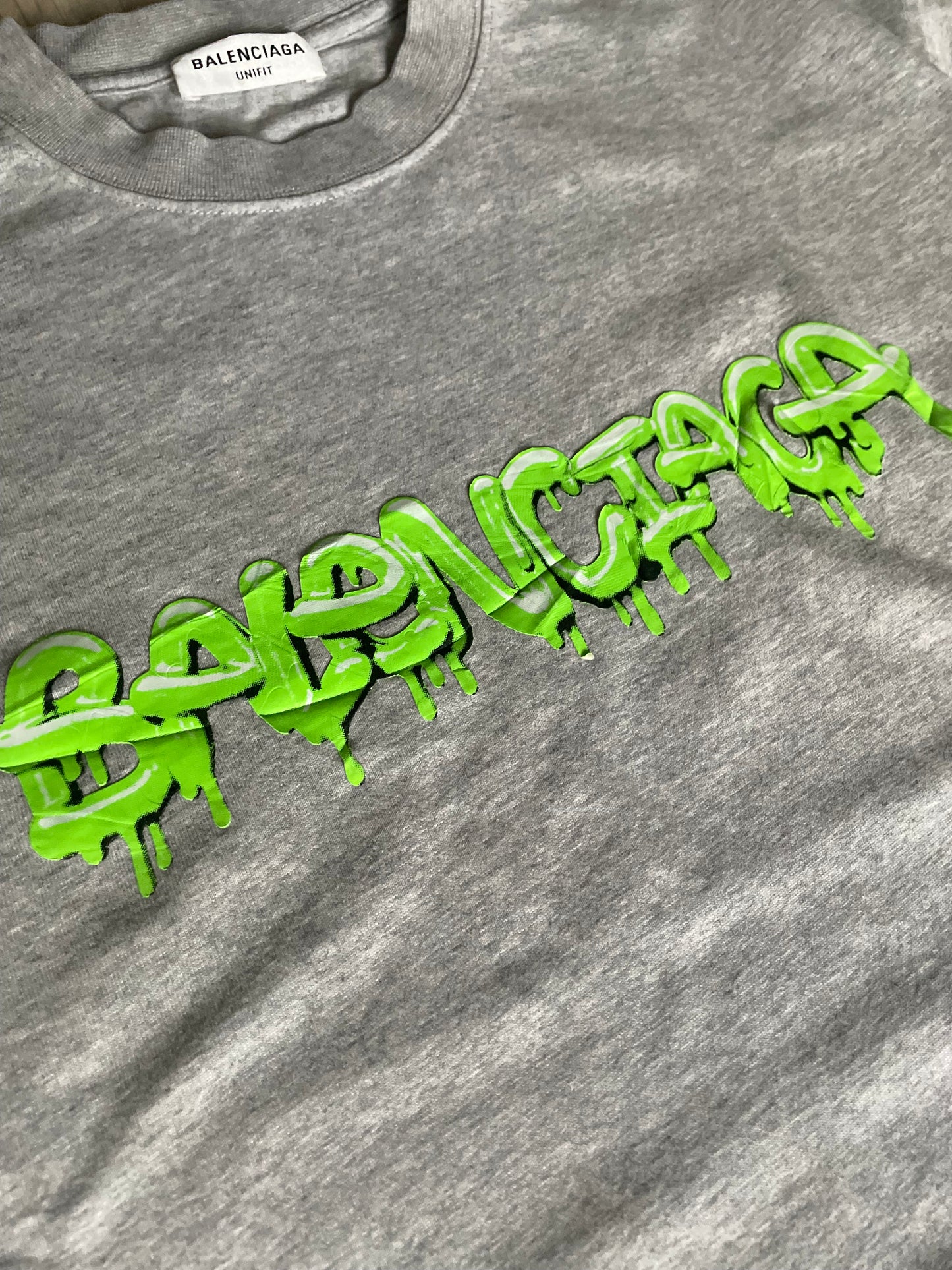 Balenciaga Slime Green Logo T-shirt