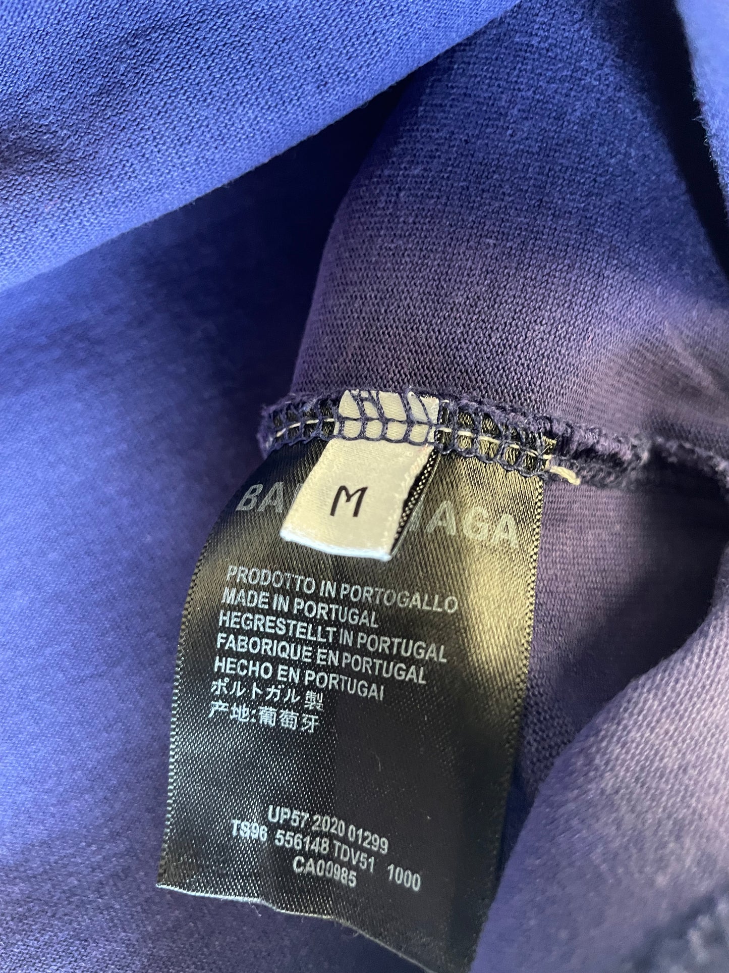 Balenciaga Copyright Logo Blue T-shirt