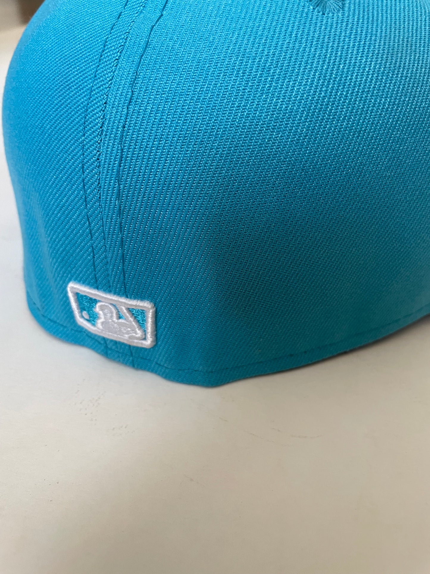 NY Yankees Turquoise Fitted Cap