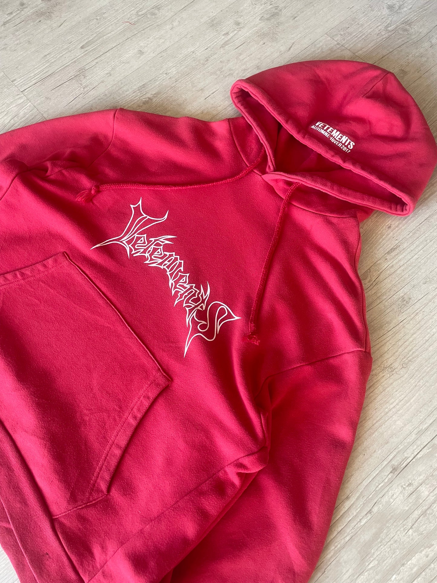 Vetements A/W17 Seoul Red Hoodie