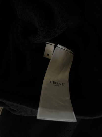 Celine Triomphe Logo Black Hoodie
