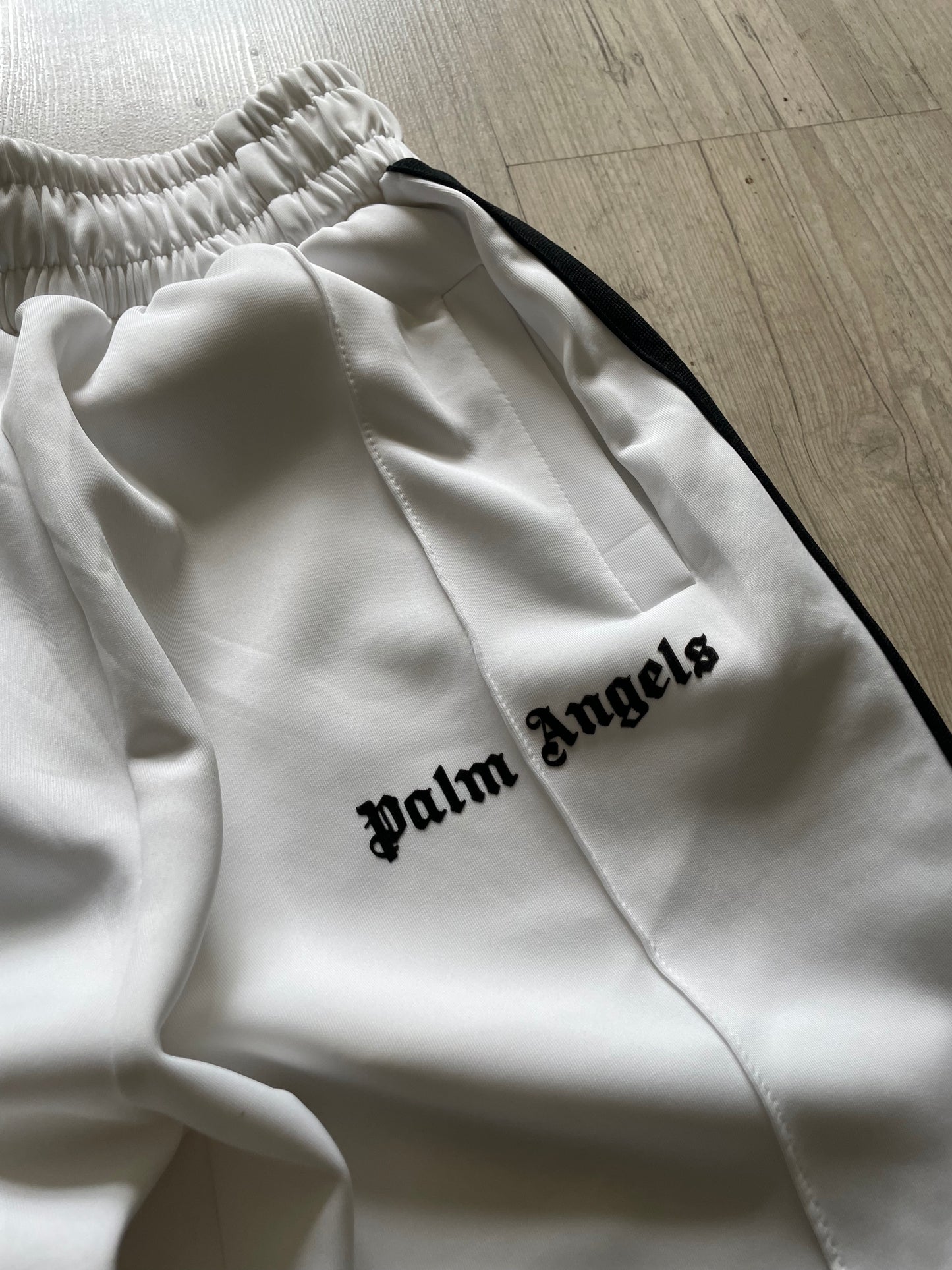 Palm Angels White Trackshorts