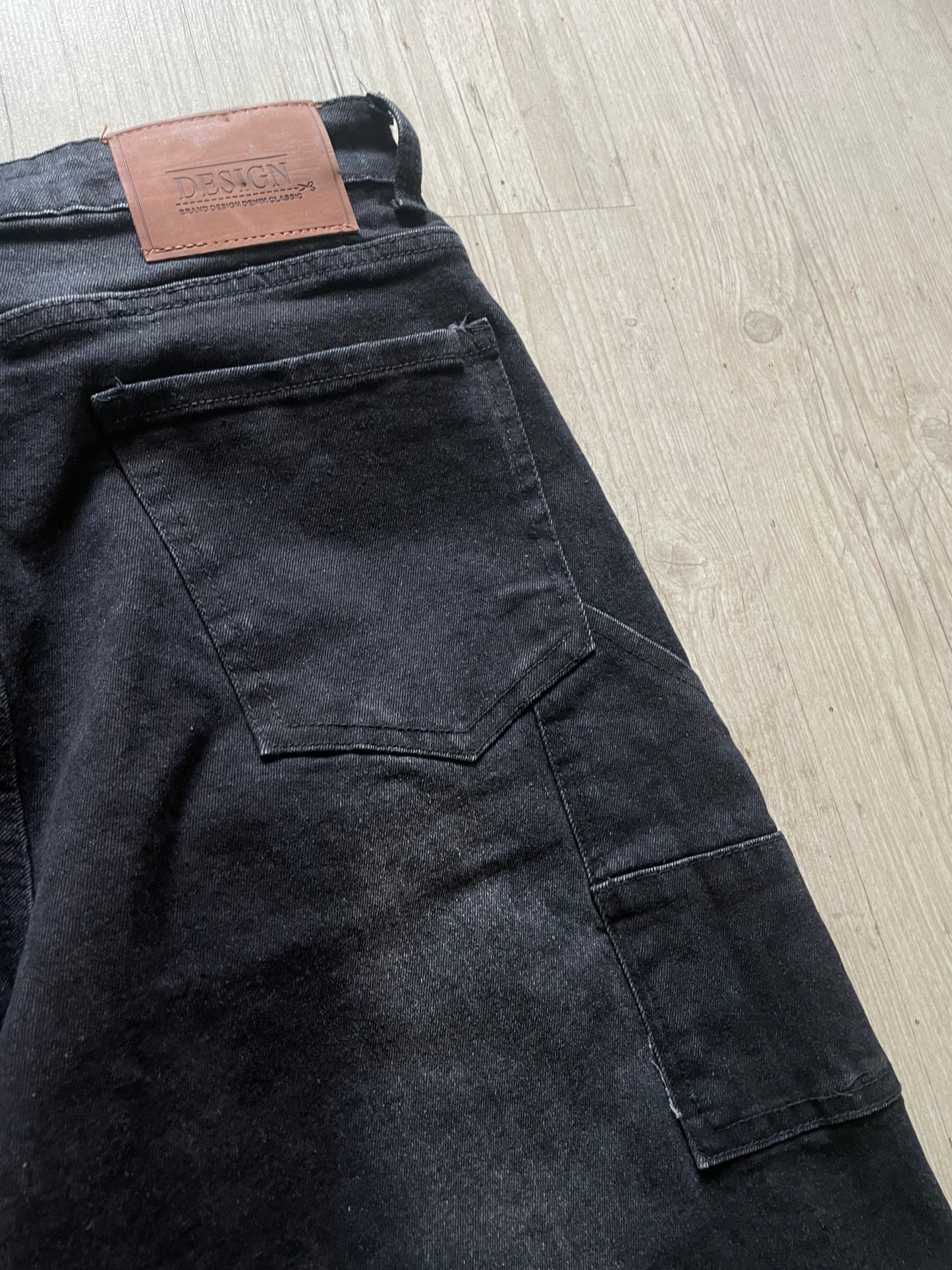 Handmade Double-Knee Denim Shorts