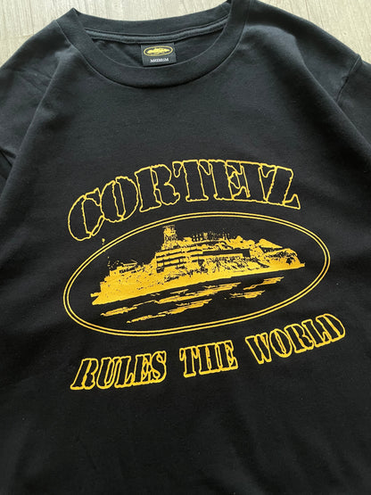 Corteiz OG Alcatraz Island Yellow T-shirt