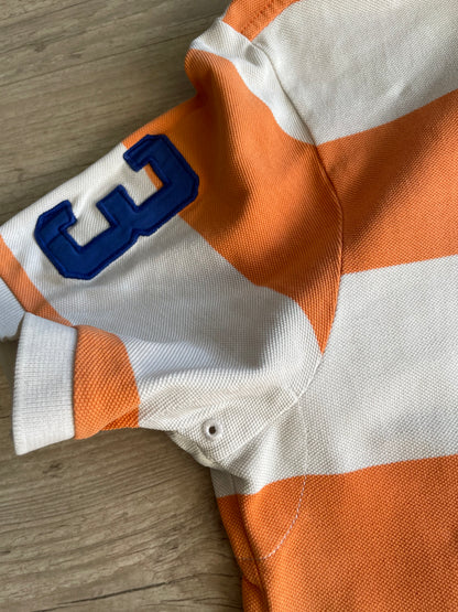 Polo Ralph Lauren Vintage Striped Orange & White Golfer