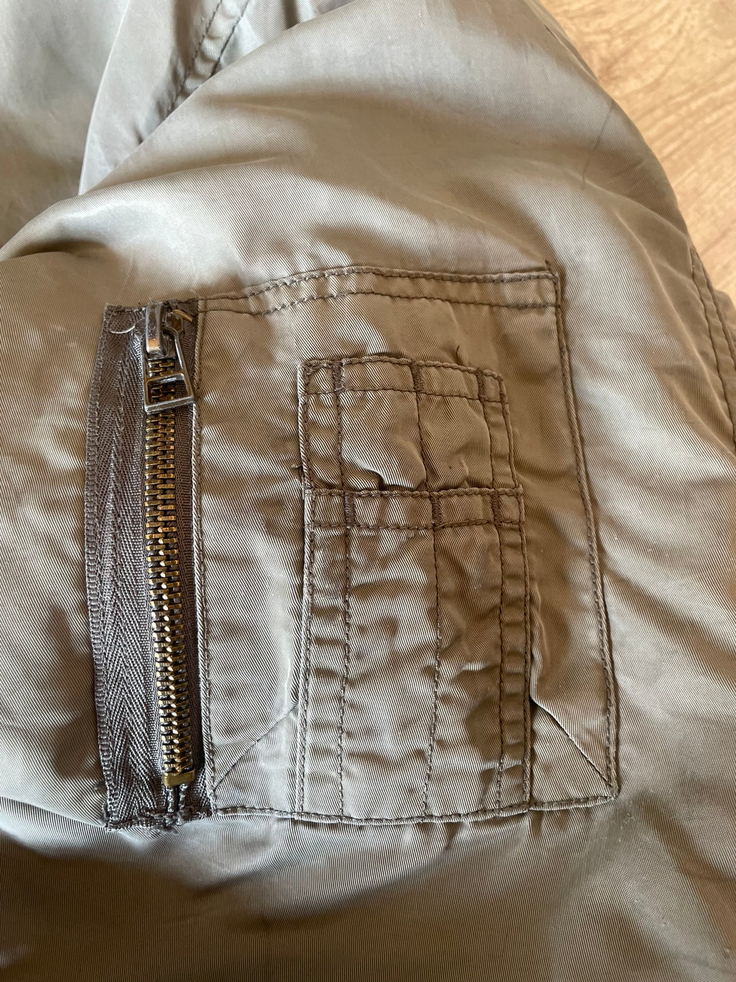 Olive Reversible Bomber Jacket
