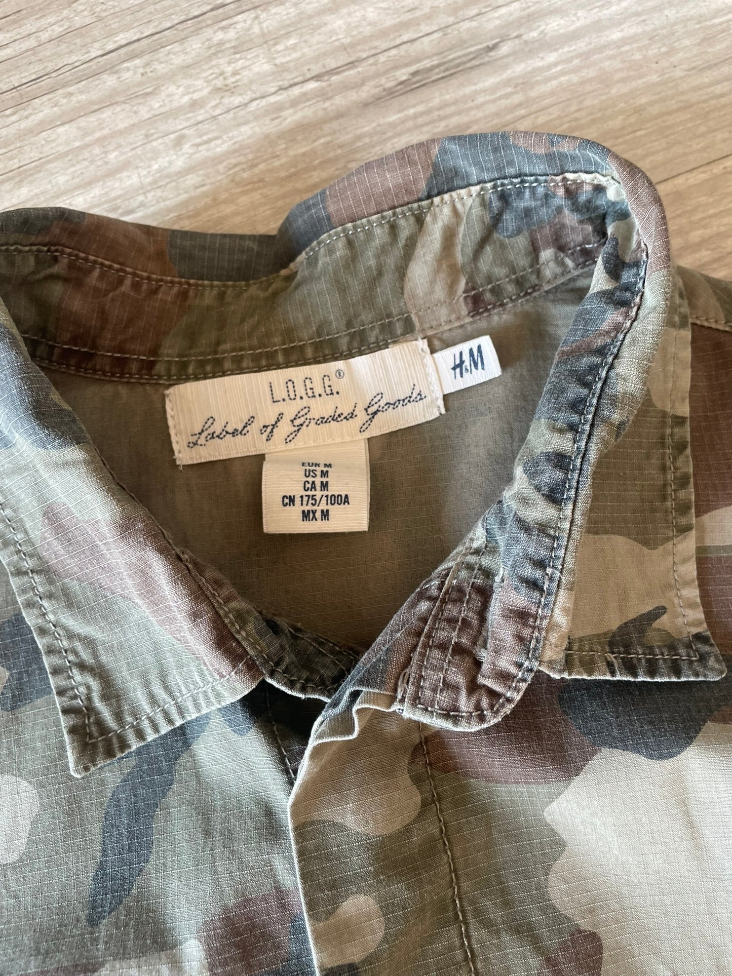 H&M Camo Long Sleeve Shirt