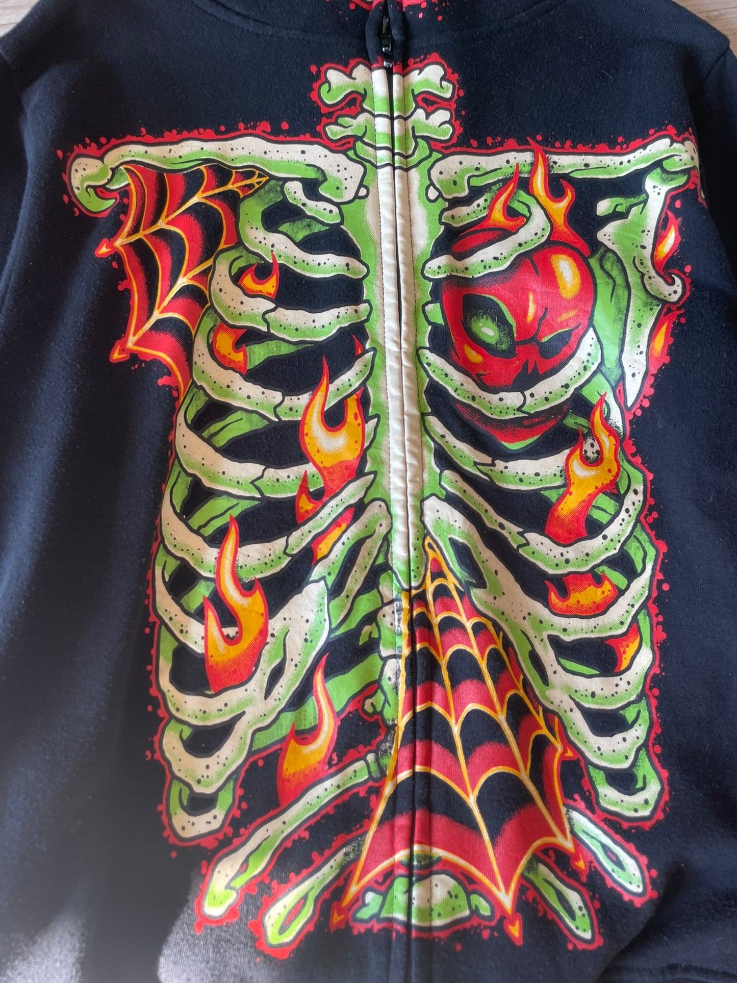 Skeleton Full Zip Hoodie