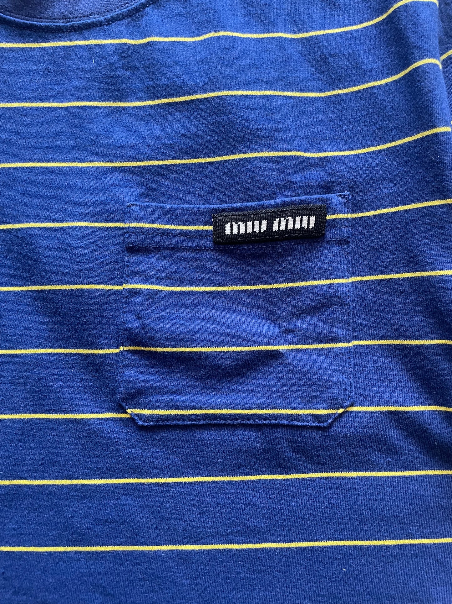 Miu Miu Striped Jersey T-shirt