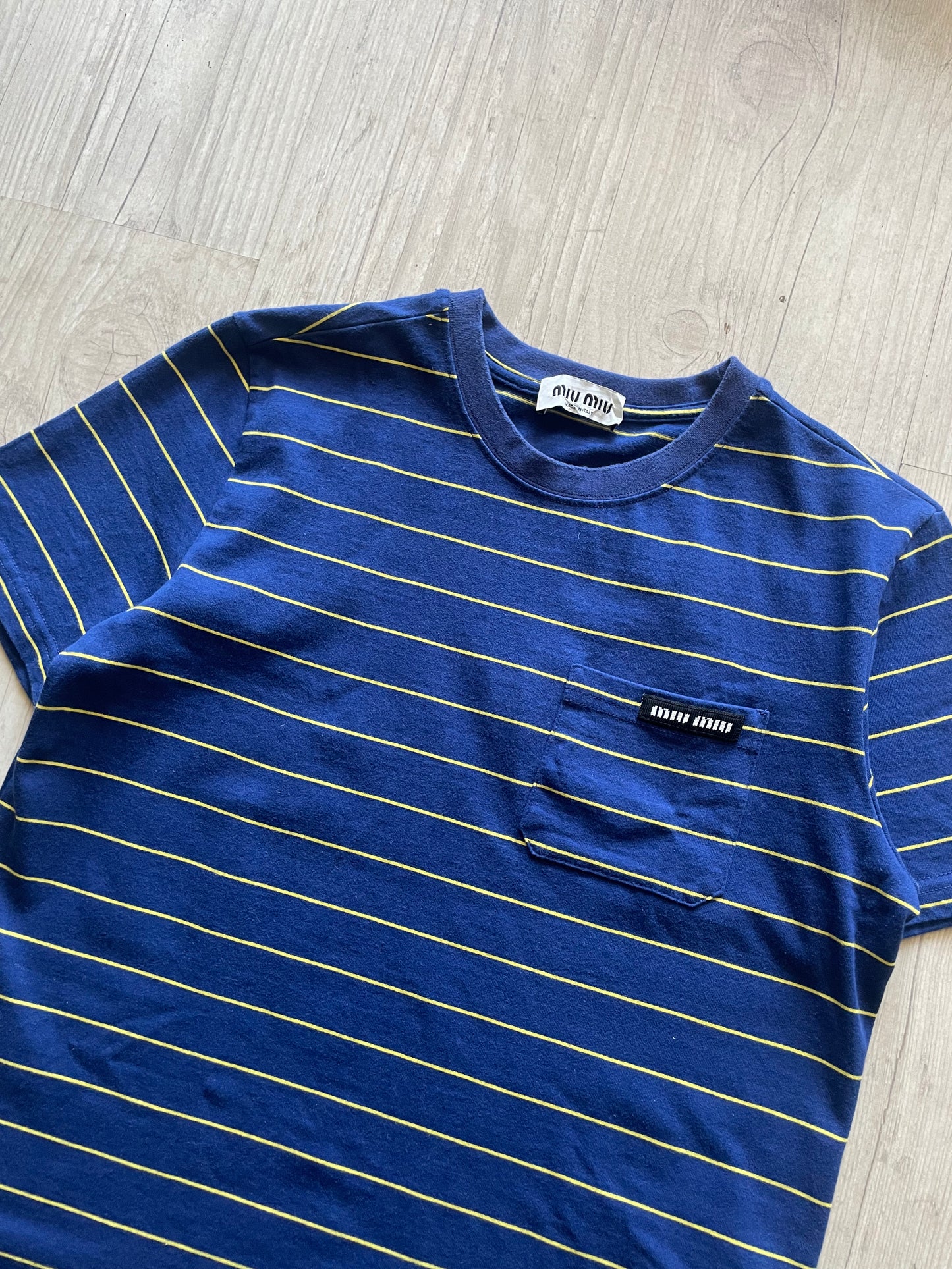 Miu Miu Striped Jersey T-shirt