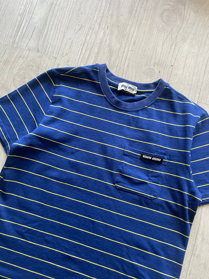 Miu Miu Striped Jersey T-shirt