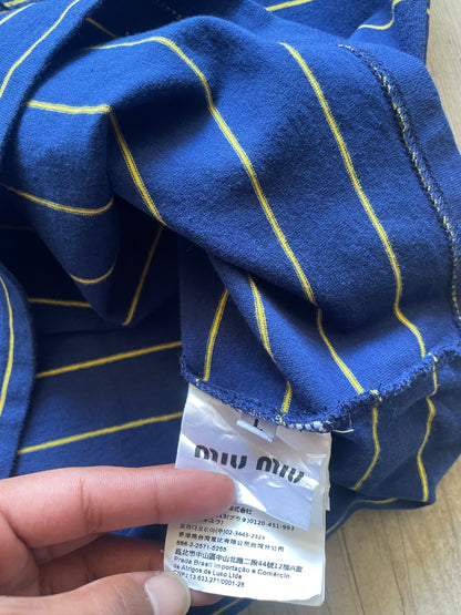 Miu Miu Striped Jersey T-shirt