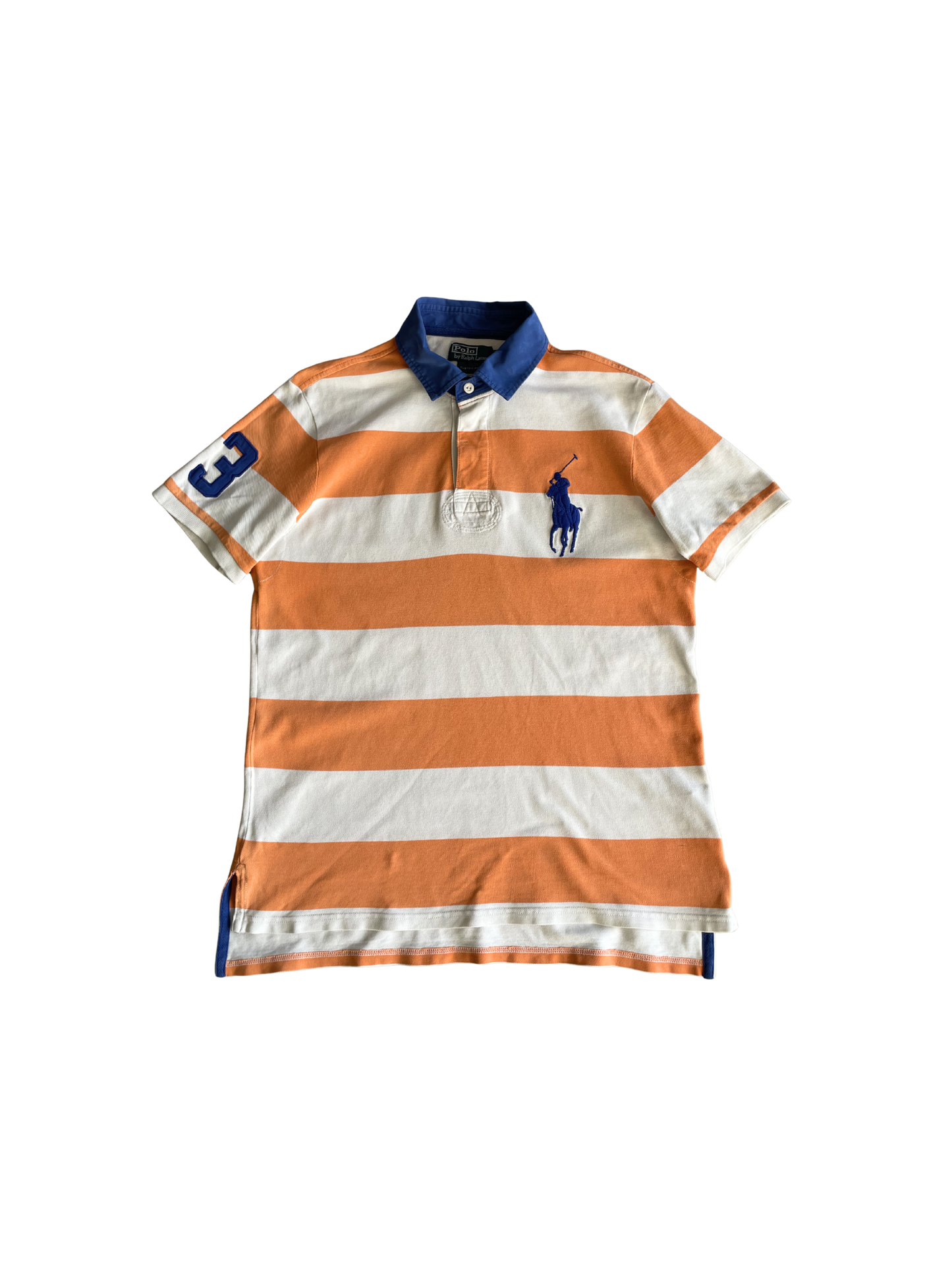 Polo Ralph Lauren Vintage Striped Orange & White Golfer