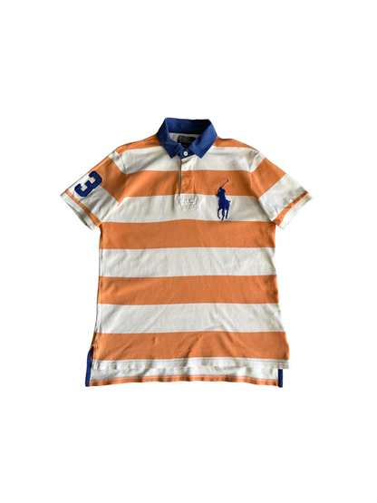 Polo Ralph Lauren Vintage Striped Orange & White Golfer